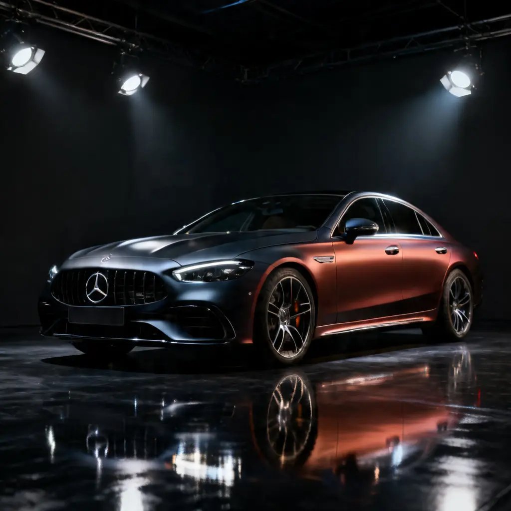 Dramatic AMG Studio Car Shot