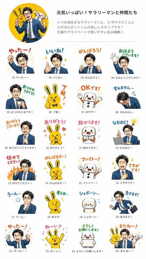 Salaryman LINE Sticker Set