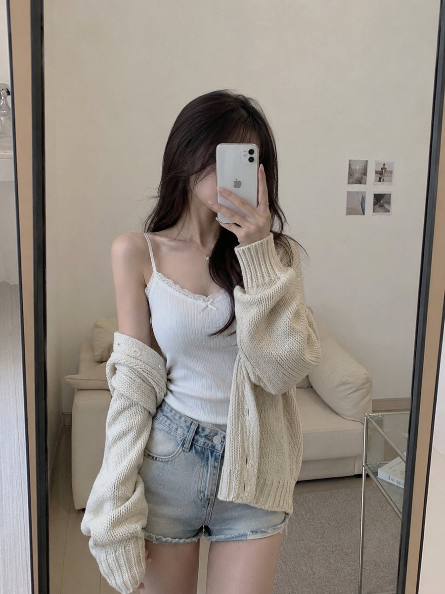 Realistic Casual Mirror Selfie