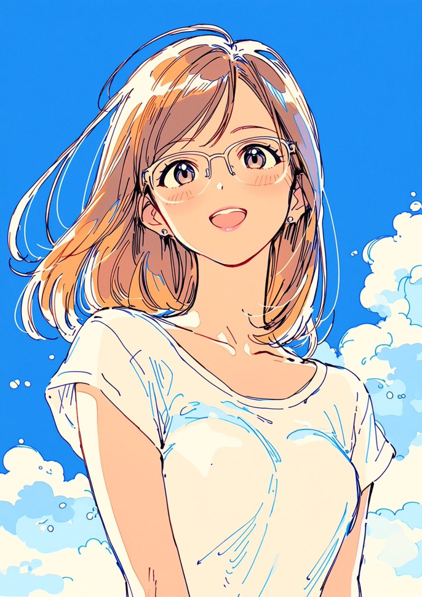 Summer Anime Girl Portrait