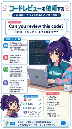 Code Review English Infographic