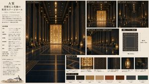 Obsidian Brass Stage Hall Sheet
