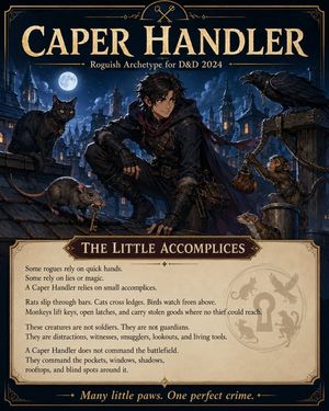Caper Handler Rogue Poster