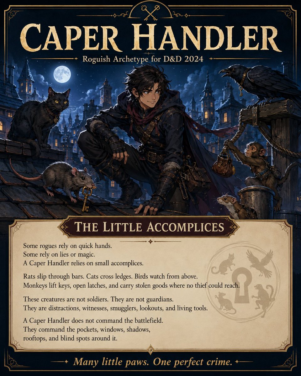 Caper Handler Rogue Poster