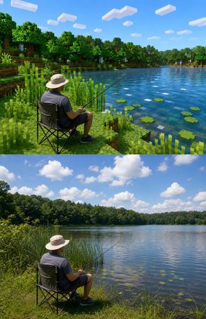 Minecraft Stylized Photo Prompt