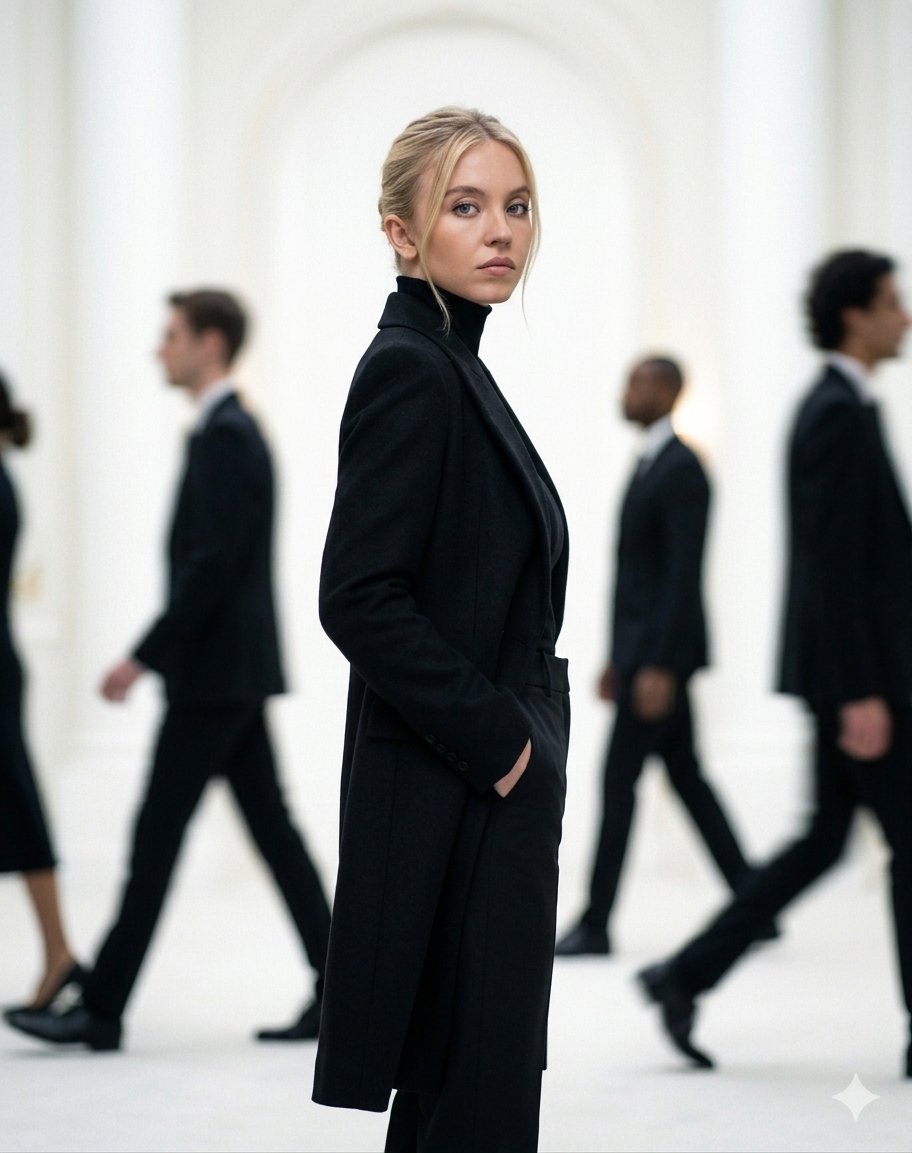 Sample output image for Cinematic Motion Blur Fashion Portrait