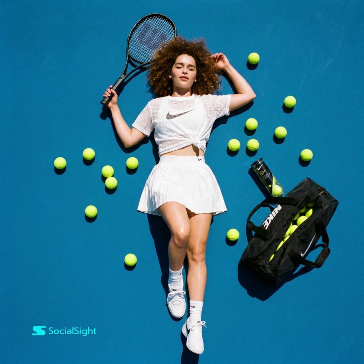 Sample output image for Tennis Court Top-Down Flat Lay