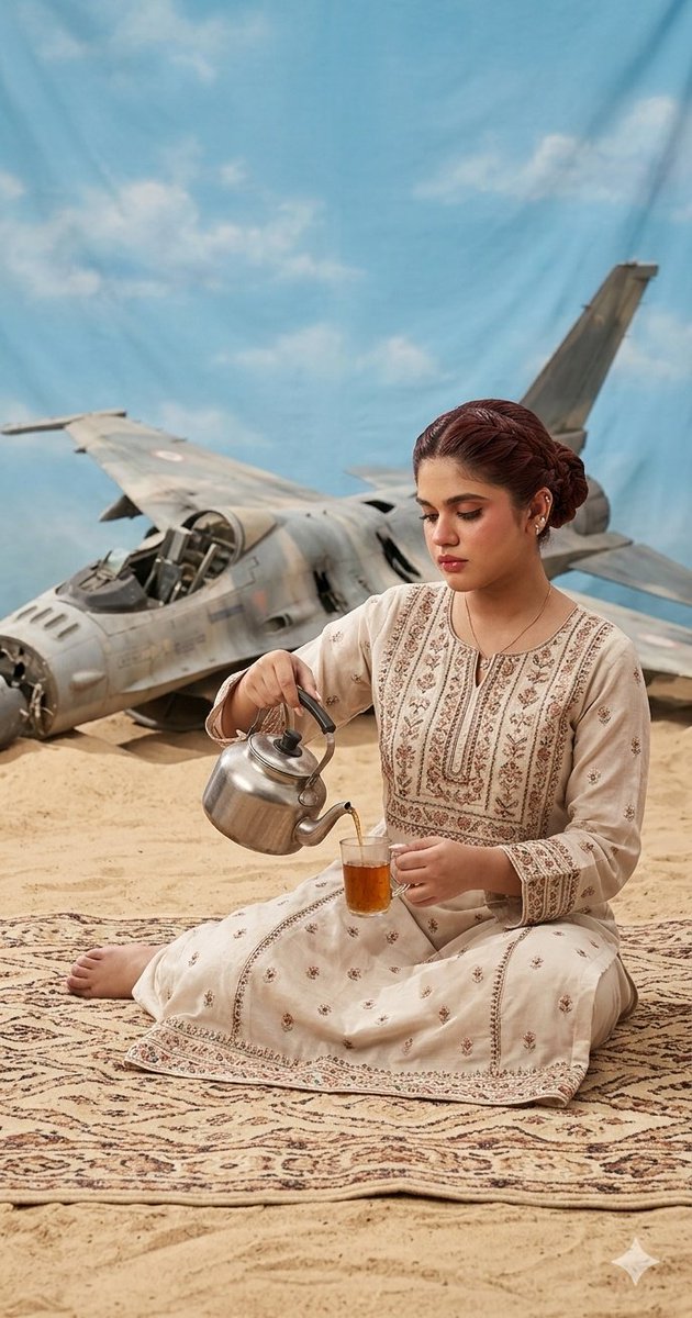 Sample output image for Surrealist Desert Tea Ceremony