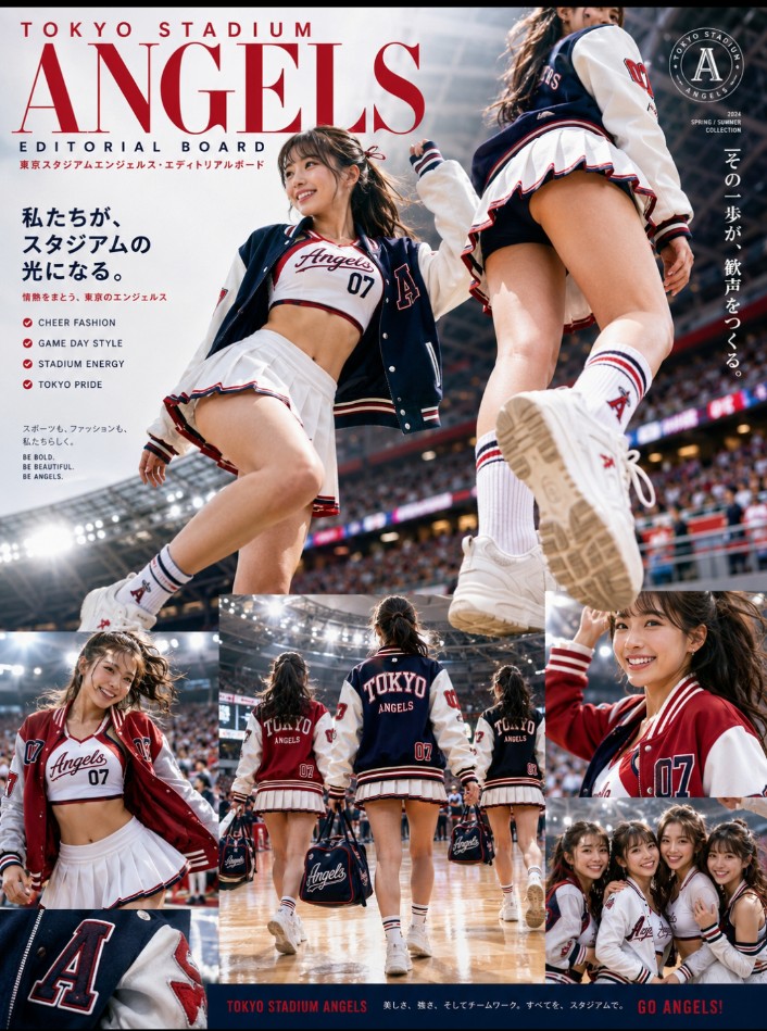 Cheerleader Fashion Catalog Board example 3