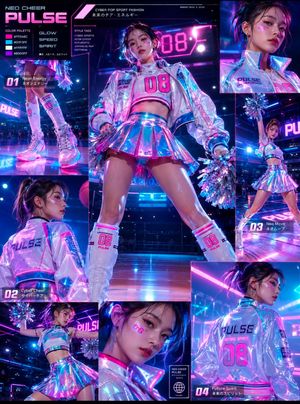 Cheerleader Fashion Catalog Board