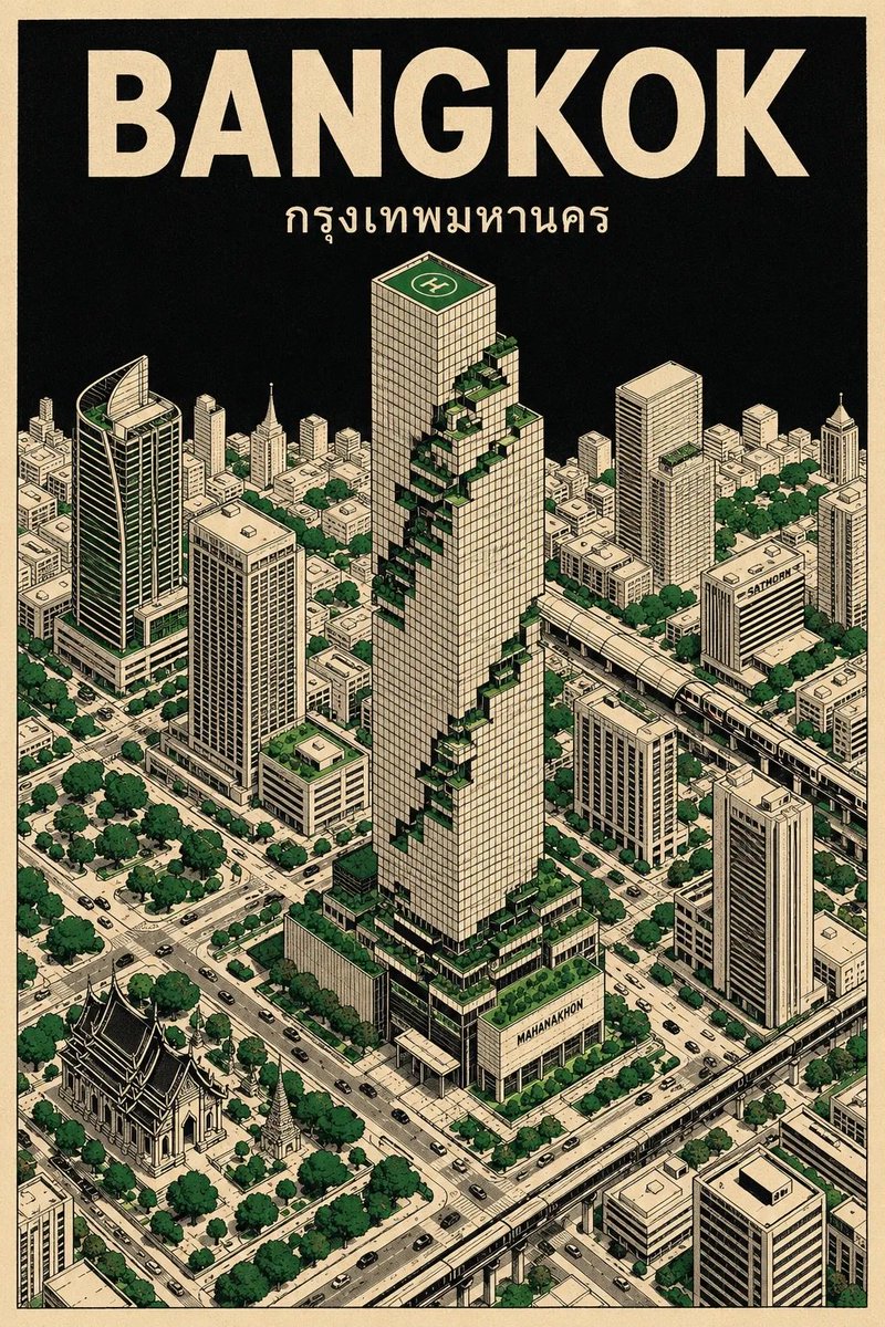 Vintage Travel Poster Illustration example 3