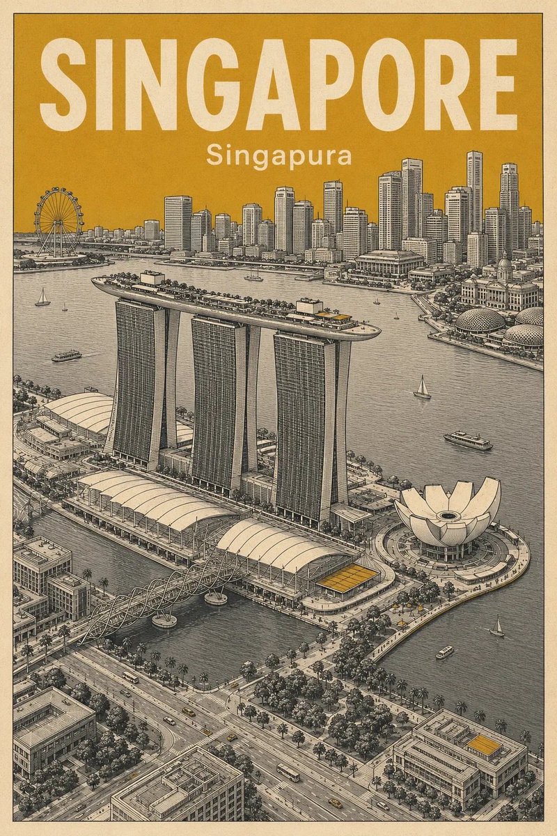 Vintage Travel Poster Illustration example 2