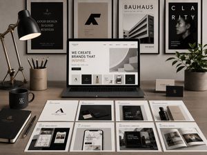Premium Graphic Design Portfolio Mockup