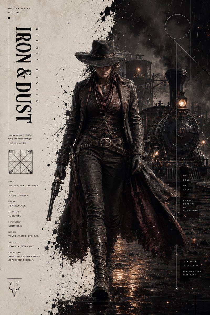 Dark Western Outlaw Poster example 4