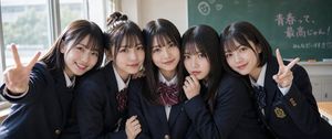 Japanese Schoolgirls Ultra Wide Wallpaper