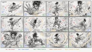Kung Fu Action Storyboard