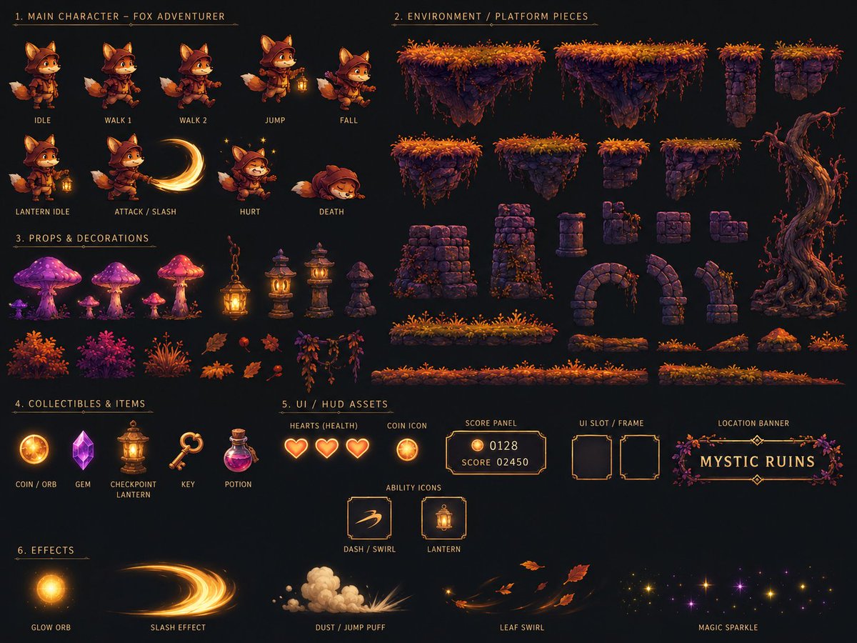 Mystic Ruins Platformer Screenshot example 2
