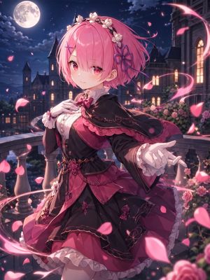 Moonlit Gothic Lolita Balcony