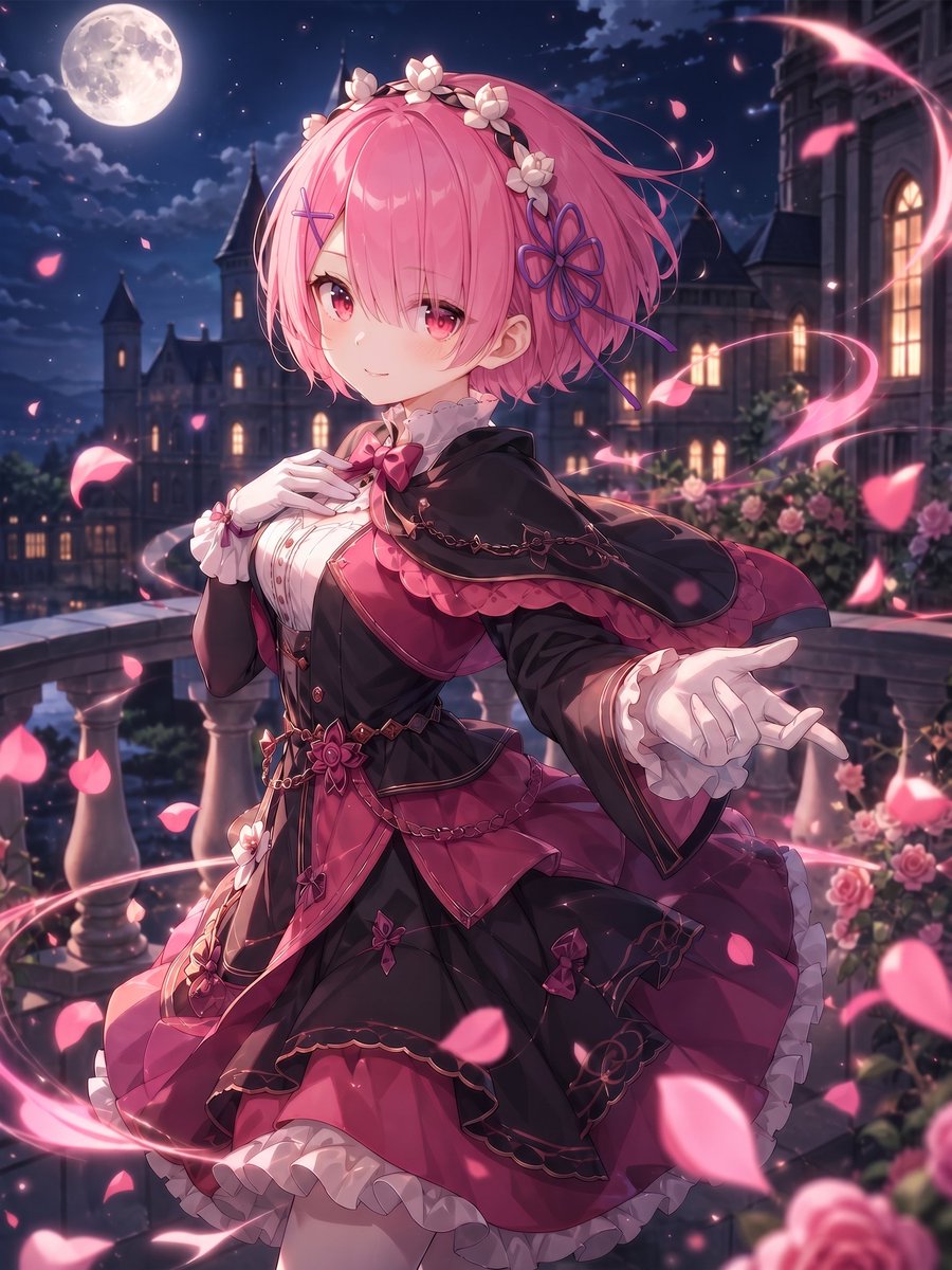Moonlit Gothic Lolita Balcony