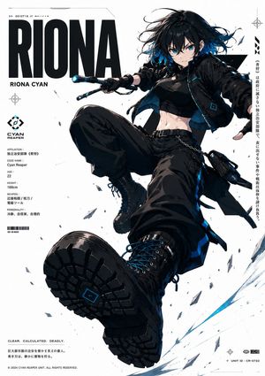 Cyberpunk Anime Character Dossier