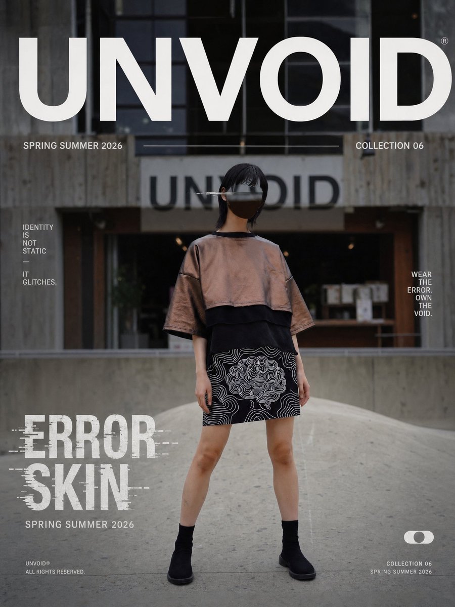 UNVOID Glitch Streetwear Poster