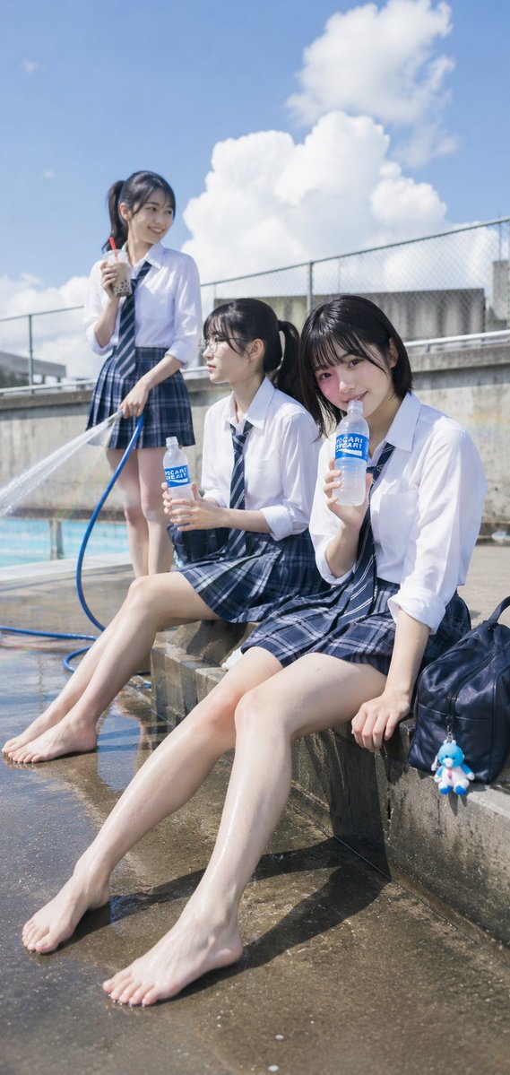 Poolside School Cleaning Scene example 2