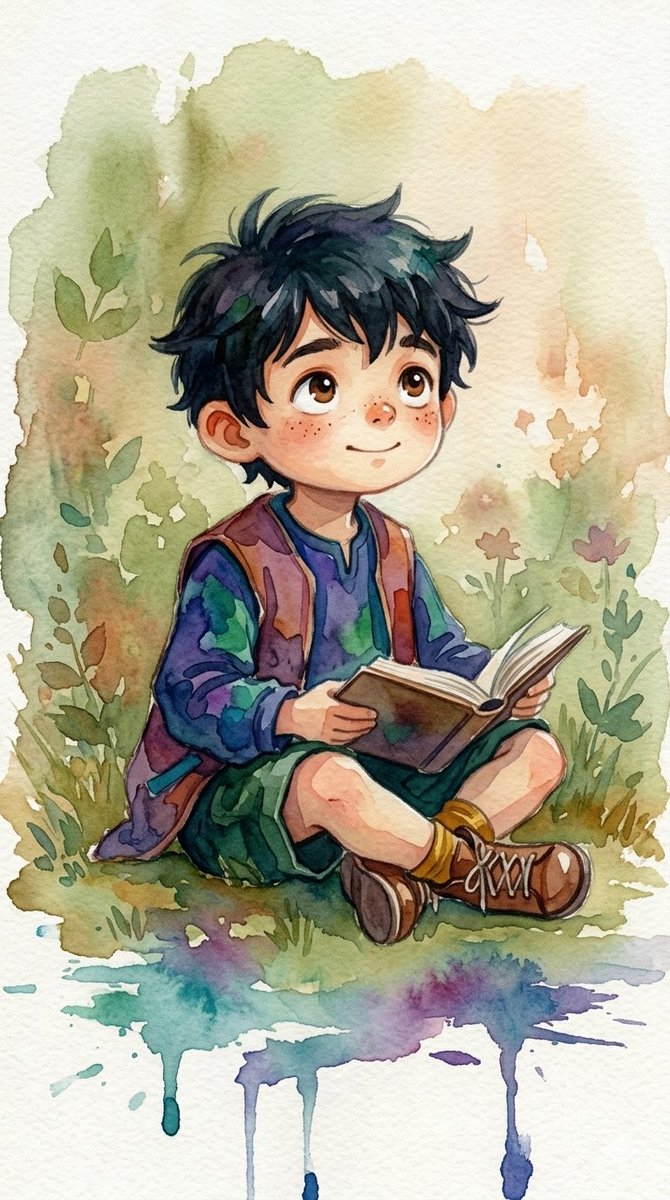 Sample output image for Watercolor Woodland Children Illustrations