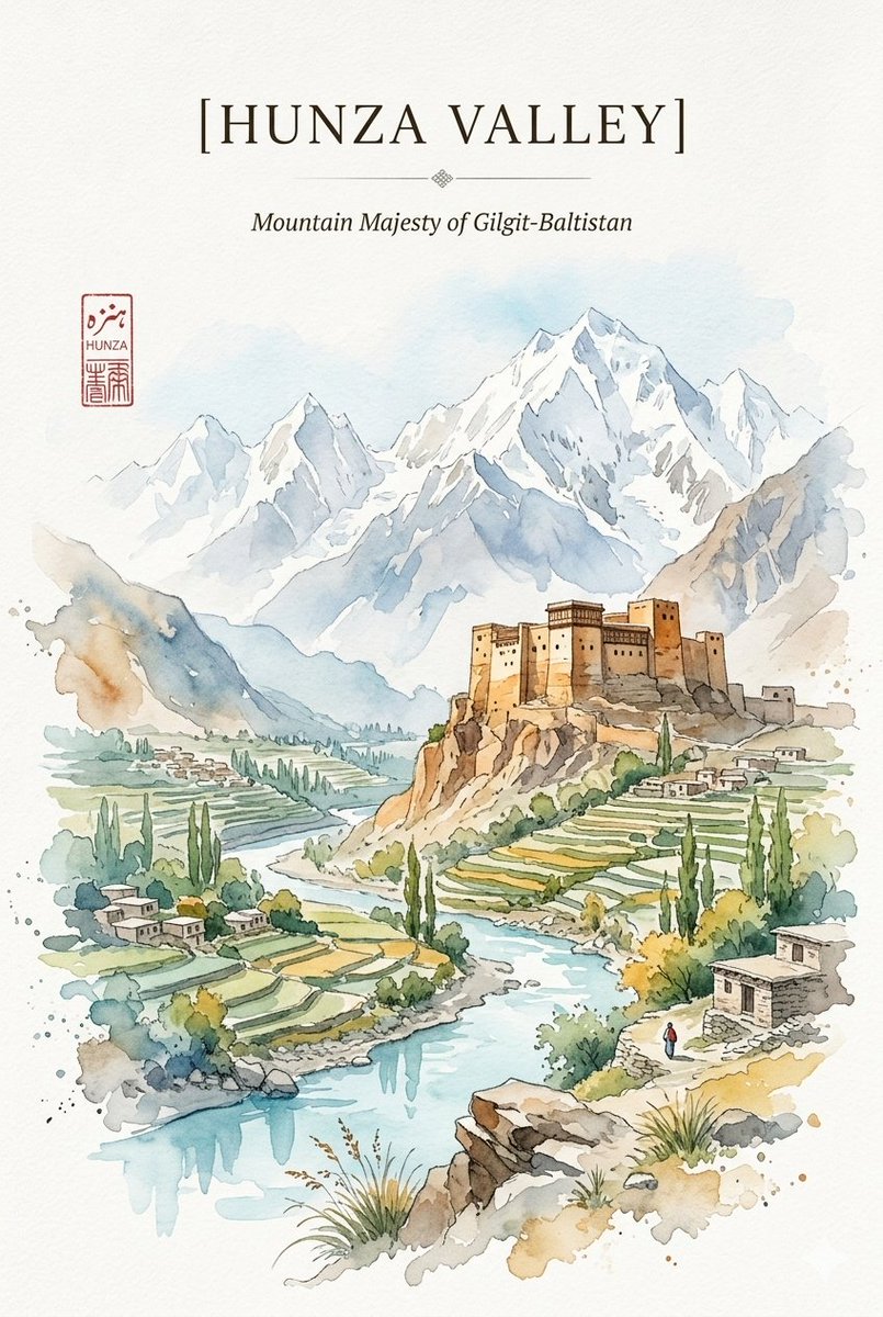 Sample output image for Alpine Watercolor Travel Poster