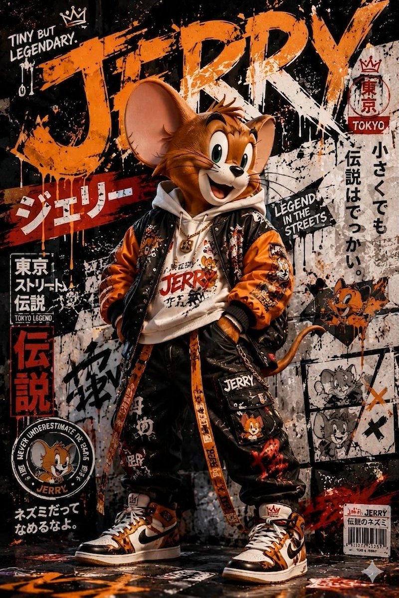 Sample output image for Urban Street-Art Jerry Mouse