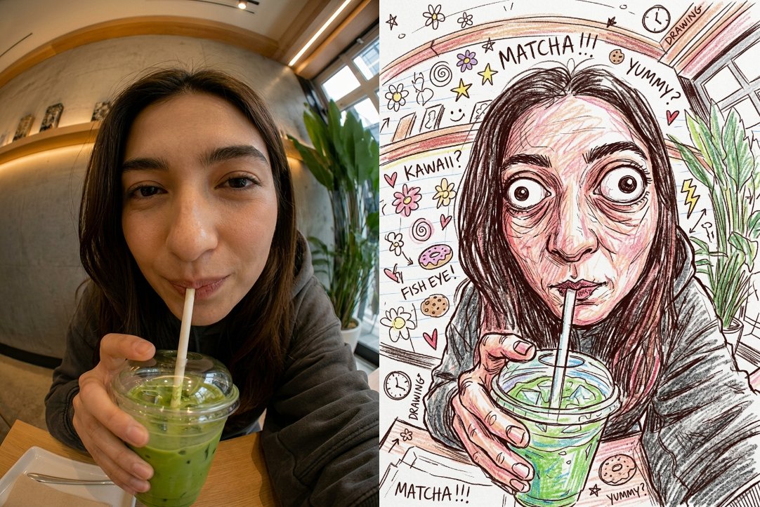 Sample output image for Chaotic Crayon Sketch Style