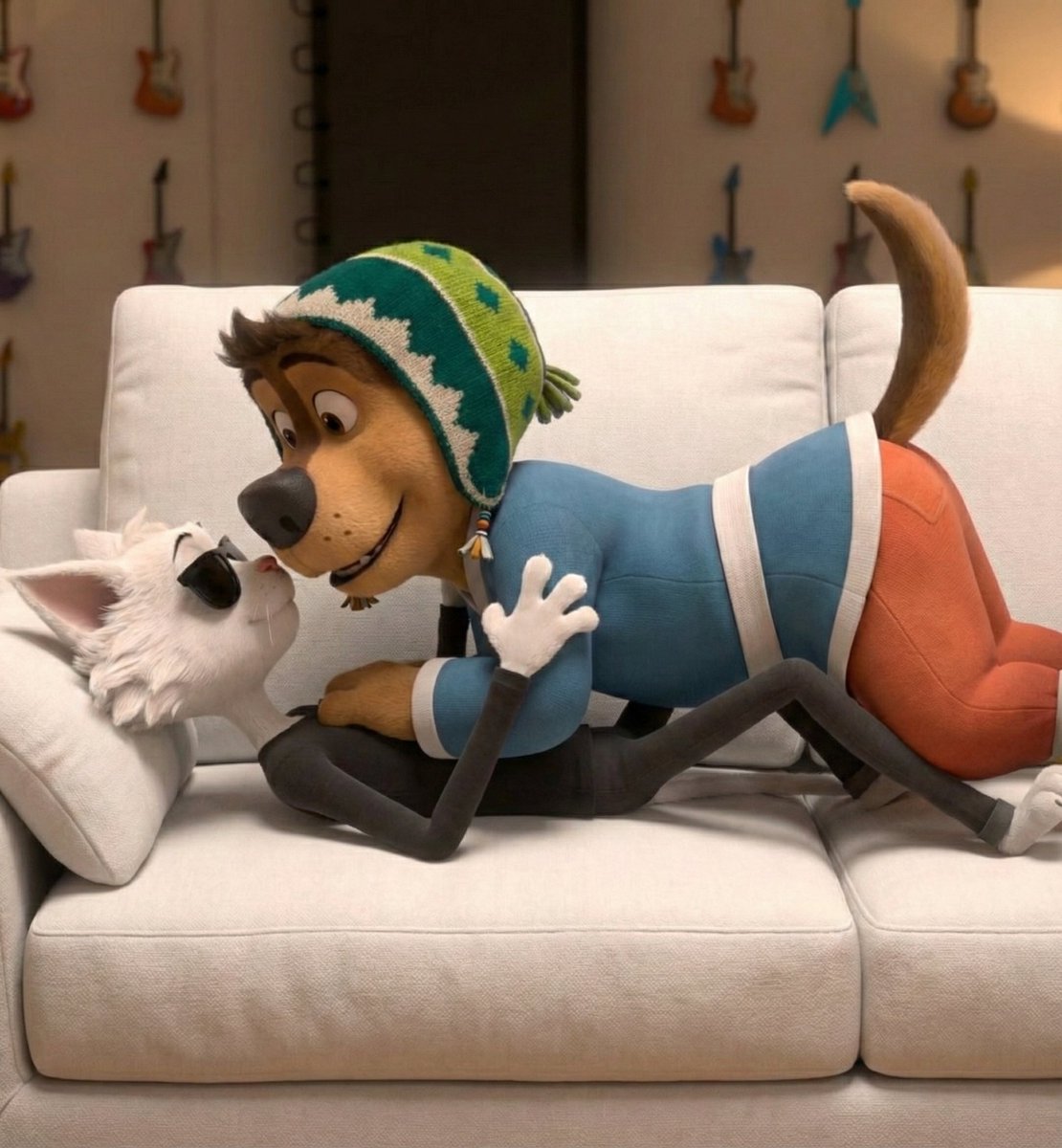 Sample output image for Rock Dog Characters on Sofa