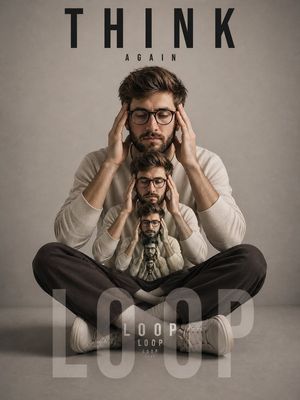 Recursive Thinking Loop Portrait