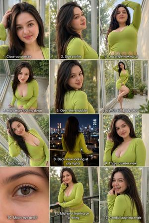 Twelve Angle Multi-View Face Grid