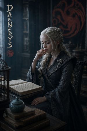 Cinematic Daenerys Study Portrait