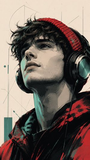 Modern Pop Art Vector Portrait
