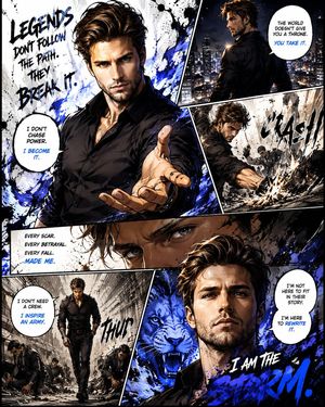 Premium Manga Page Illustration
