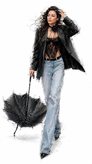 Minimalist Fashion Runway Illustration