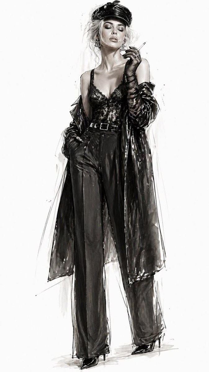 Minimalist Fashion Runway Illustration example 2