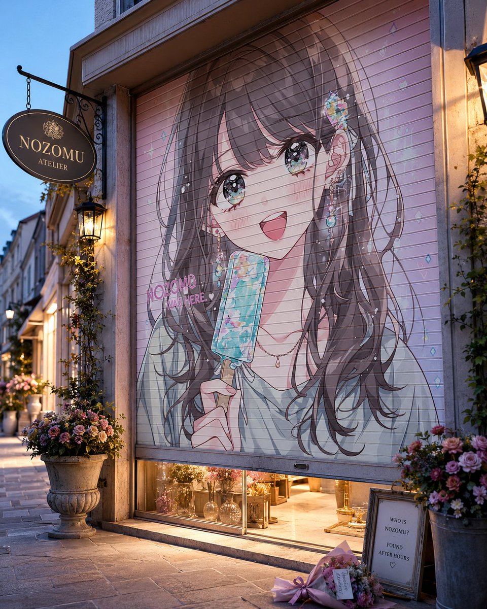 Closed Shop Shutter Mural Art example 4