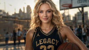 Cinematic Portrait of a Blonde Athlete