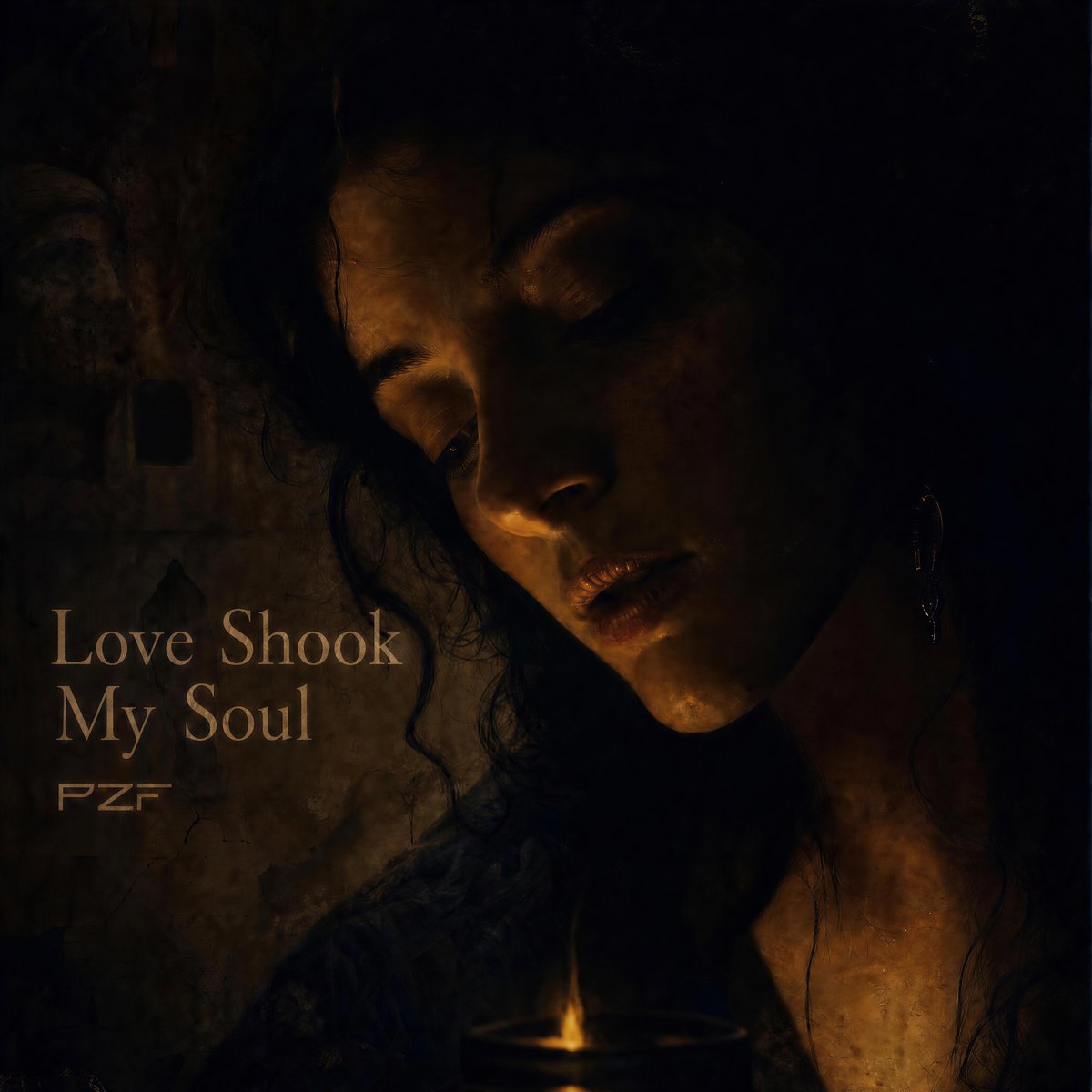 Candlelit Darkwave Chiaroscuro Portrait