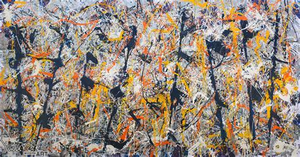 Childlike Abstract Drip Painting