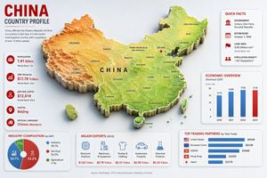 China Country Profile Infographic