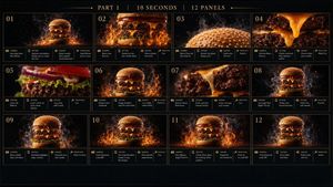 Flaming Burger Storyboard