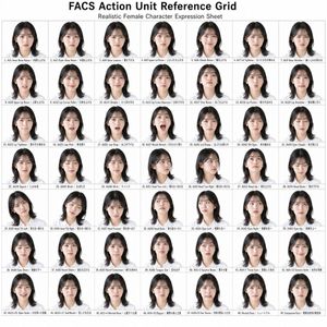 FACS Action Unit Reference Grid