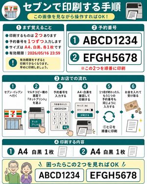 7-Eleven Net Print Instruction Sheet