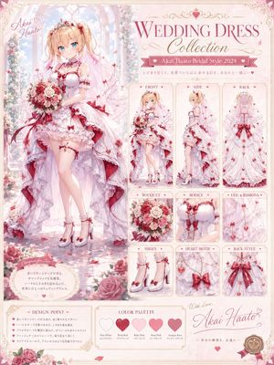 Anime Bridal Dress Collection Sheet