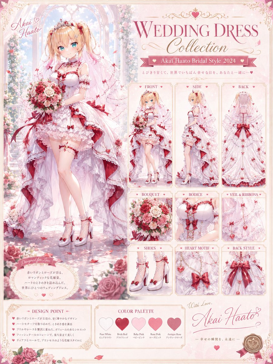 Anime Bridal Dress Collection Sheet