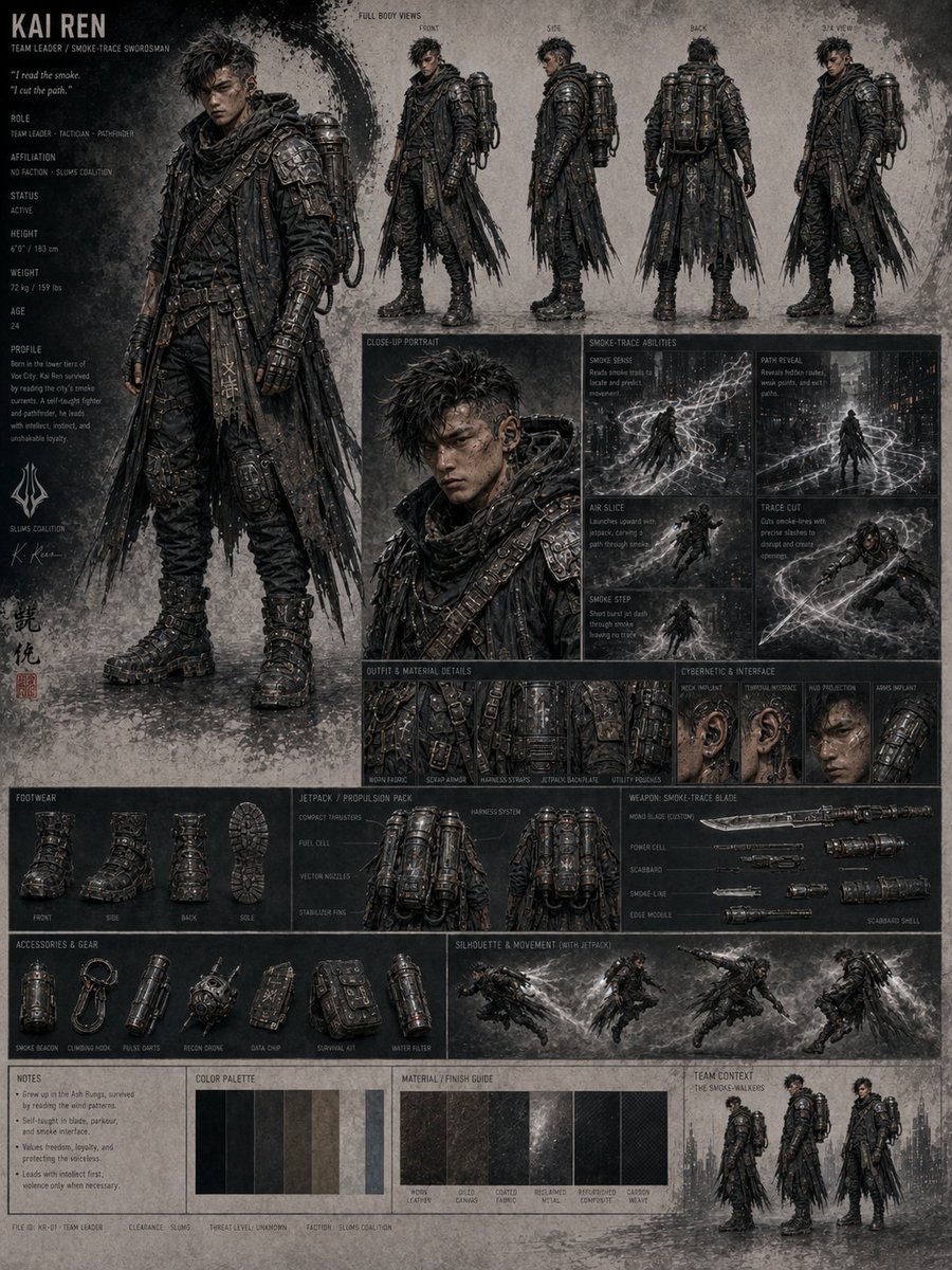 Kai Ren Sci-Fi Character Sheet