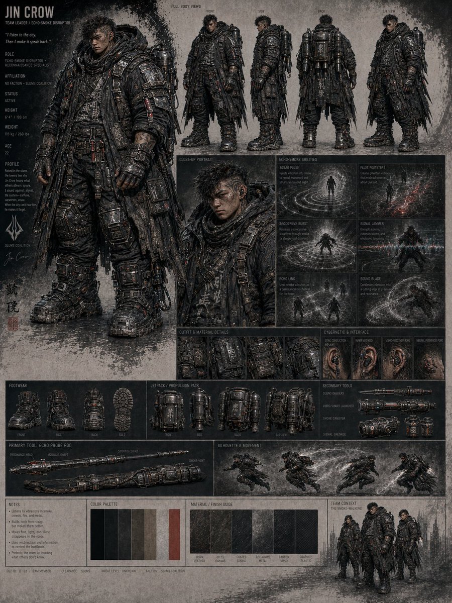 Jin Crow Sci-Fi Character Sheet